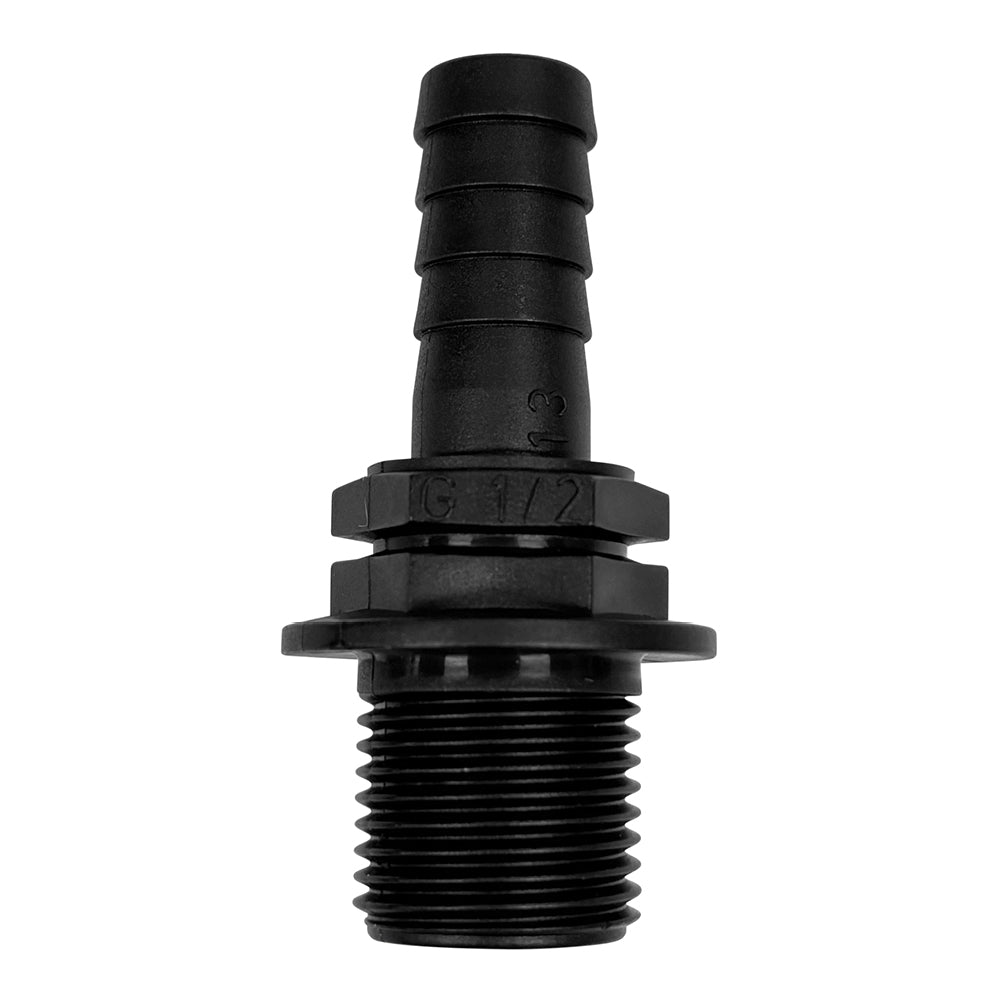 Pisces Male BSP hosetail connector 25mm barb to 1 in thread