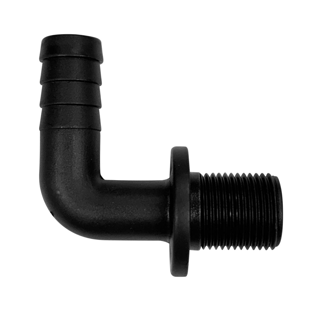 Elbow 13mm BSP Hosetail x 3/8